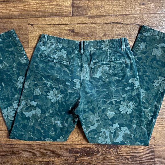 Gap • Men’s • Size 31/30 • Slim • Green • Floral Print • Trouser Pants - Picture 8 of 11